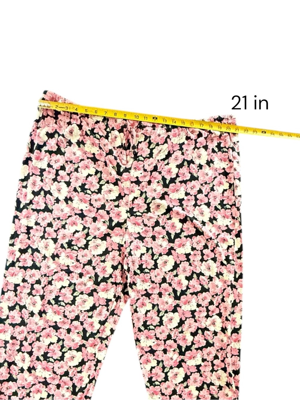 Lauren Ralph Lauren Pajama Set Women Black Pink Floral Short Sleeve 2X NWT - Picture 11 of 12